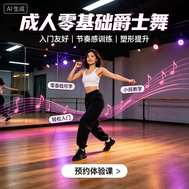成人零基础爵士街舞课程